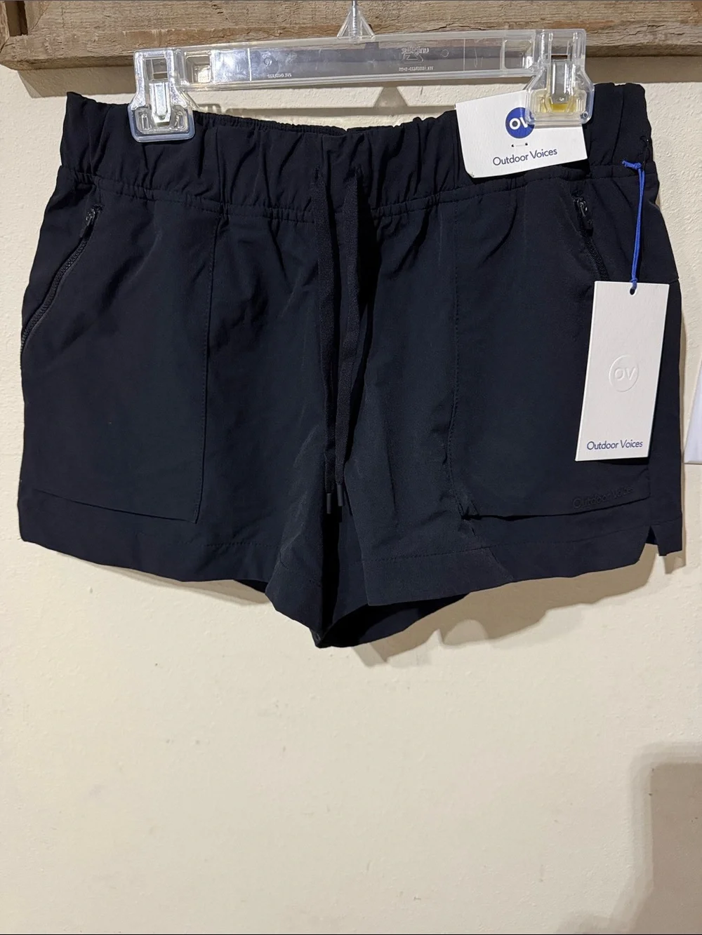 NWT Outdoor Voices Black RekTrek Shorts